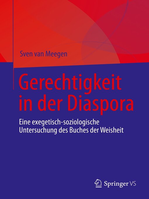 Title details for Gerechtigkeit in der Diaspora by Sven van Meegen - Available
